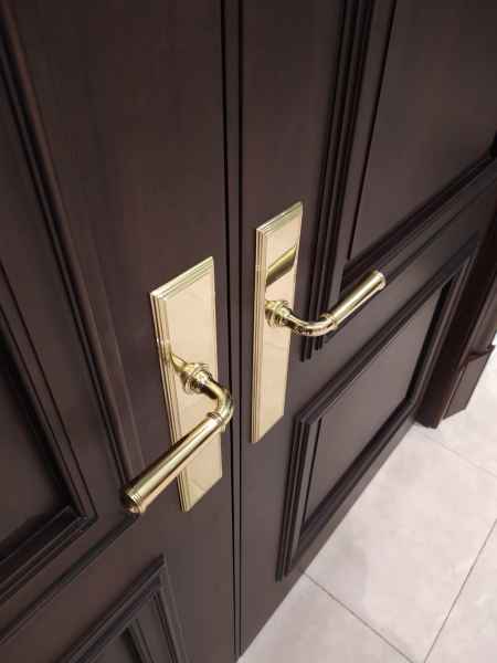 Ручки на планке Frank Allart полированная латунь